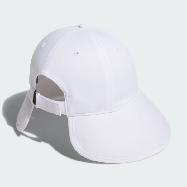 White Wide Brim Cap
