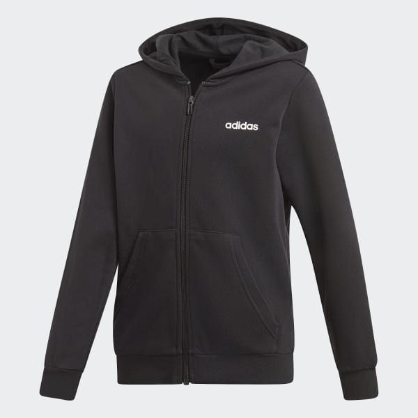 Negro Buzo con Capucha Essentials Linear