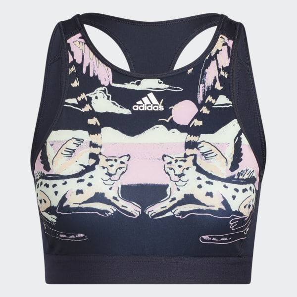 Azul Top Deportivo adidas Farm Training Soporte Ligero TJ024