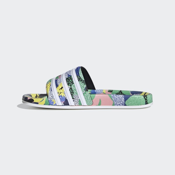 chinelo adidas adilette floral