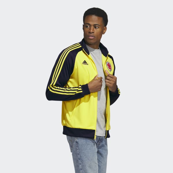 Amarillo Chaqueta Deportiva 3 Rayas Colombia QF363
