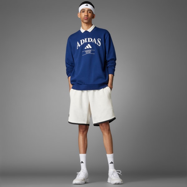 Blue adidas Heritage Graphic Crew Sweatshirt