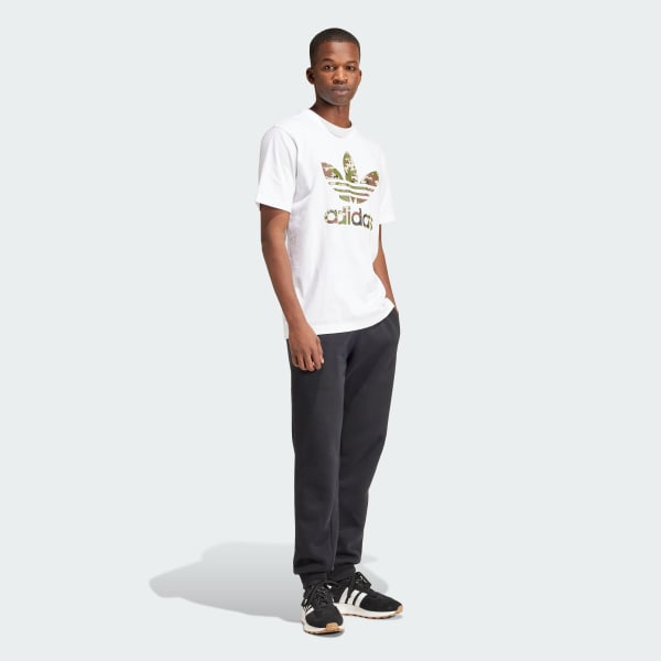 White Camo White Trefoil Tee