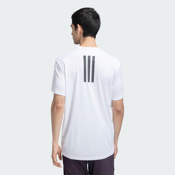 White adidas Training Mesh Tee