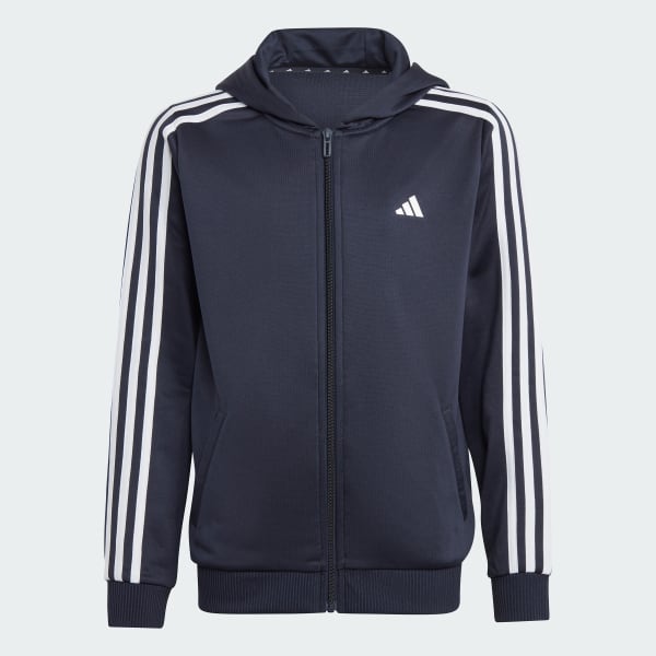 Bla Train Essentials AEROREADY 3-Stripes Regular-Fit Full-Zip Hettegenser