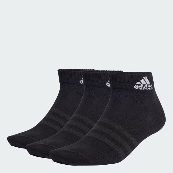 Black Thin and Light Sportswear Ankle Socks 6 Pairs
