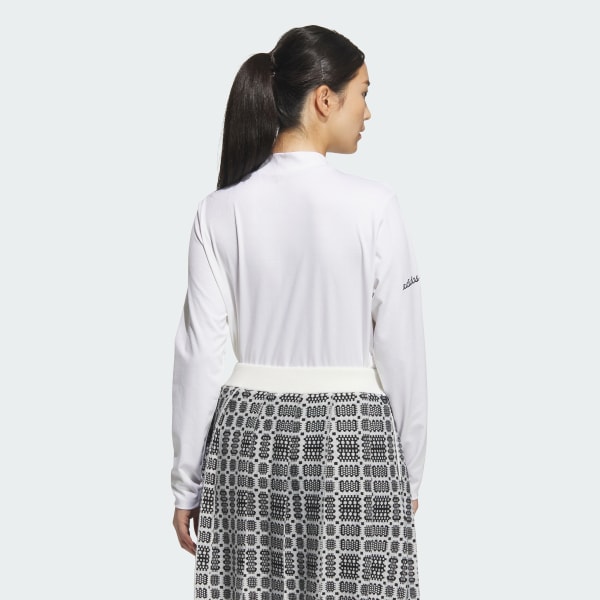 アディダス 【ゴルフ】ジャカード モックネック長袖ポロシャツ