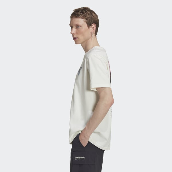 Blanc T-shirt adidas Adventure Trail DM516