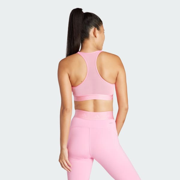 Rosa Top Treino Suporte Médio Powerreact Hyperglam