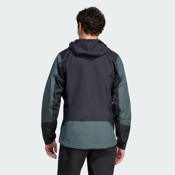 Grau TERREX Xperior Hybrid RAIN.RDY Regenjacke