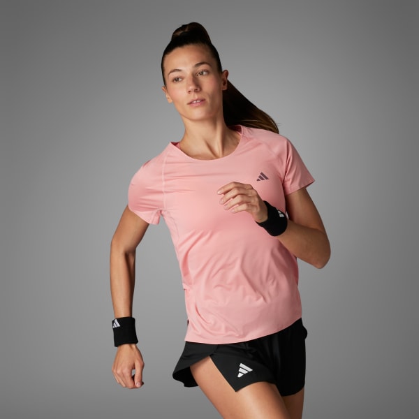 Ροζ Adizero Running Tee