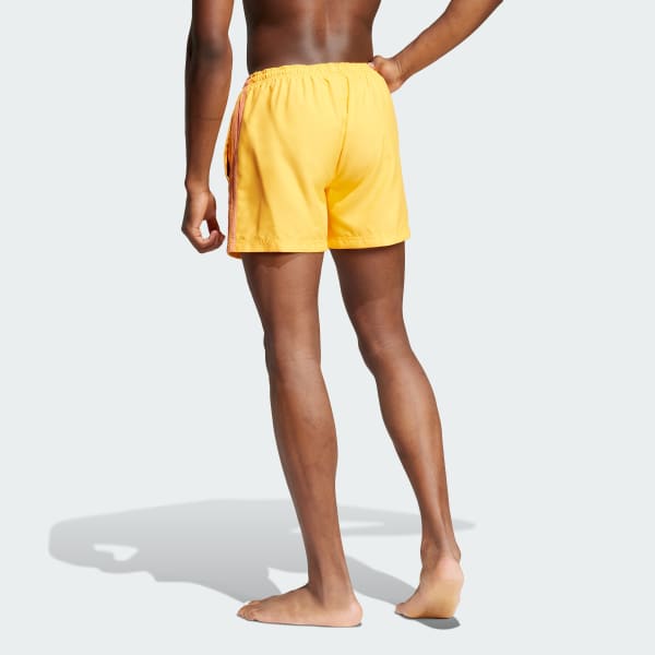 Gold Adicolor 3-Stripes 5-Inch Swim Shorts