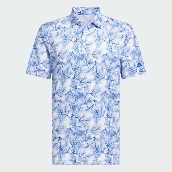 White Ultimate365 Mesh Print Polo Shirt