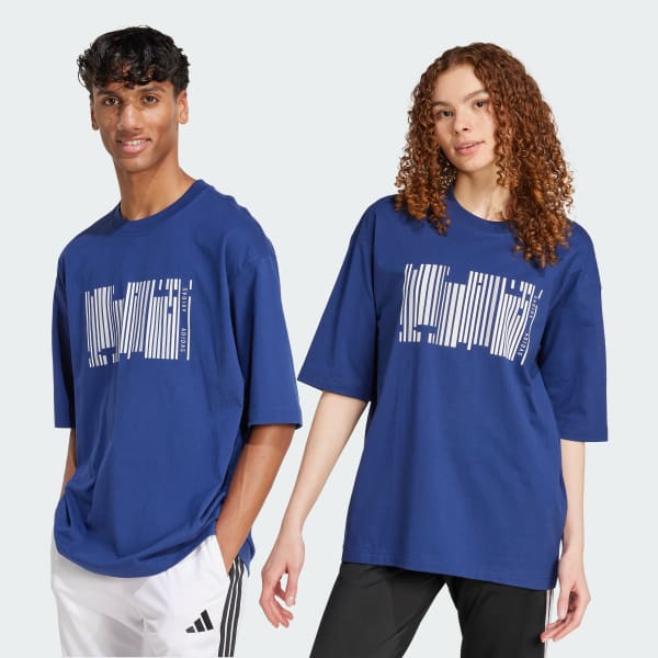 Azul Playera Graphic Emerging Harmony