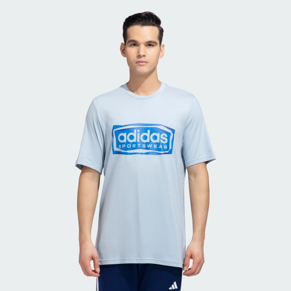 Blue SPORTSWEAR LOGO TEE