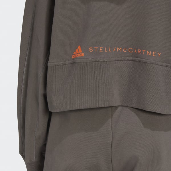cierna Mikina s kapucňou adidas by Stella McCartney Cropped
