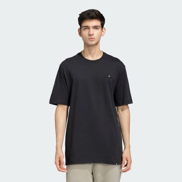 Black M L SLIDE TEE