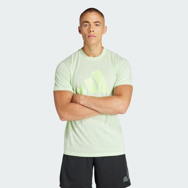 Green Train Essentials Feelready Logo Training Tee