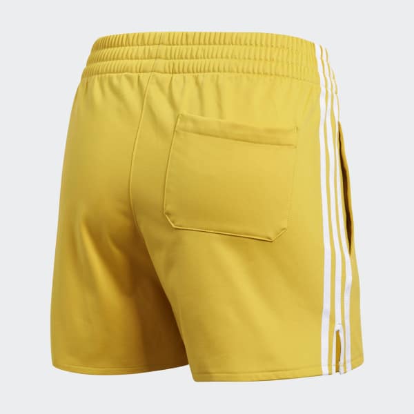 adidas yellow shorts womens