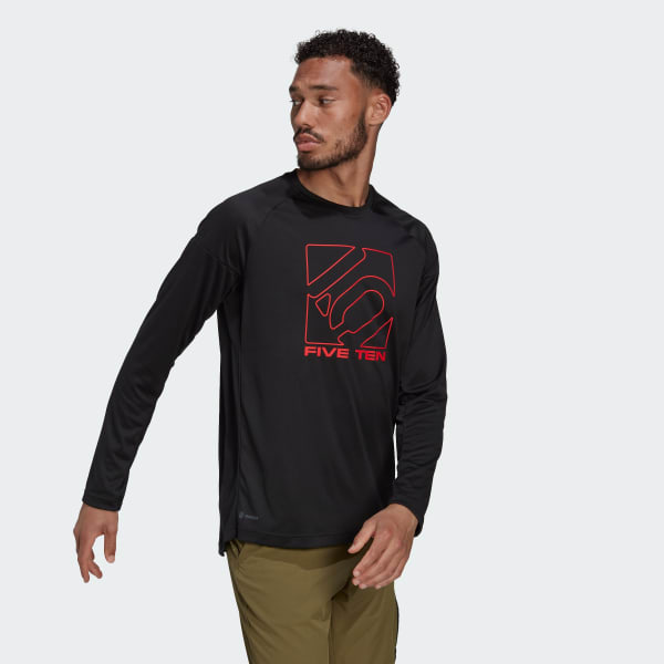 Schwarz Five Ten Long Sleeve Trikot