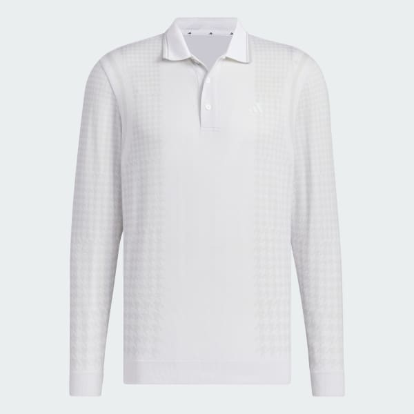 아디다스 프라임니트 심리스 긴팔 폴로 셔츠 - White | adidas 아디다스 프라임니트 심리스 긴팔 폴로 셔츠 - White | adidas