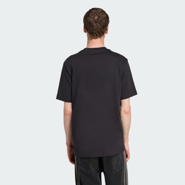 Negro Playera estampada de George Russell de la escudería de Fórmula Uno Mercedes AMG Petronas