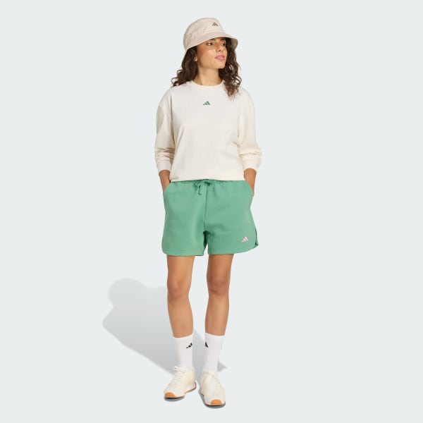 Bianco T-SHIRT A MANICHE LUNGHE A 3 STRISCE STUDIO BOYFRIEND