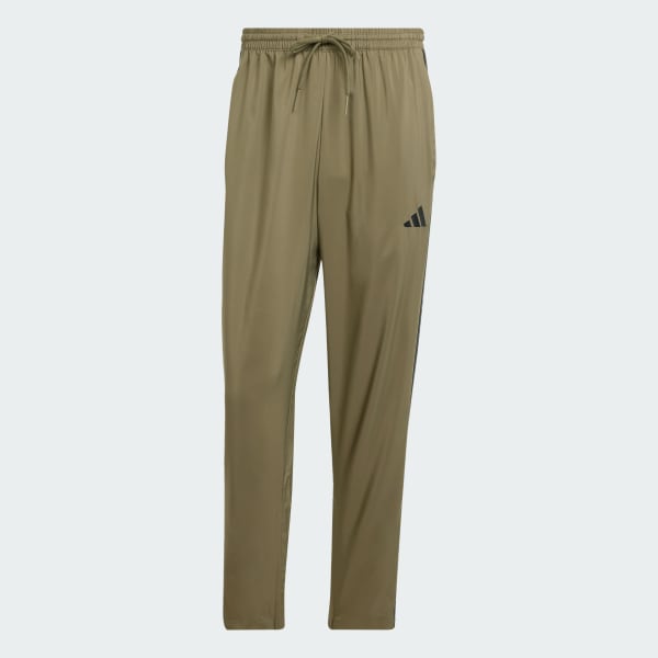 Verde Pantaloni Essentials 3-Stripes Stanford Open Hem