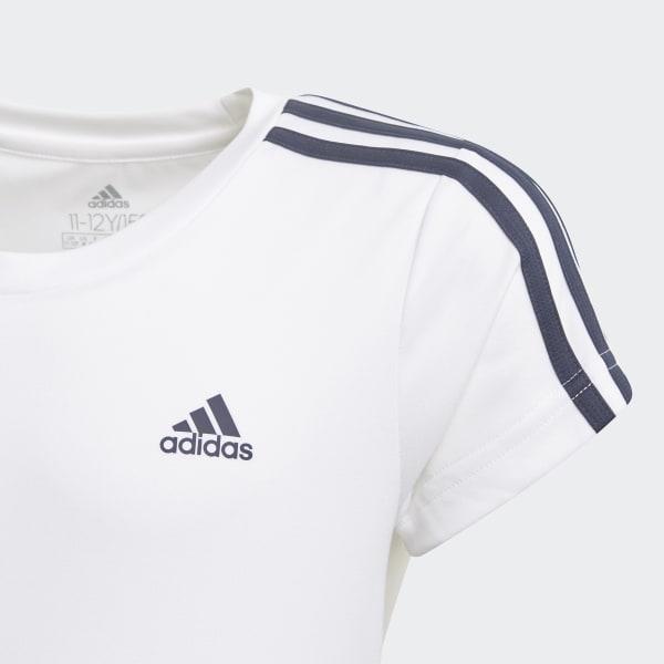 bílá Tričko Designed 2 Move 3-Stripes