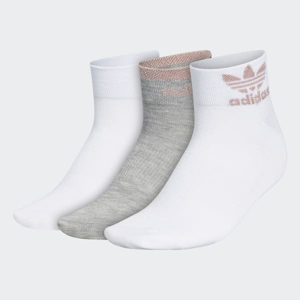adidas trefoil socks white