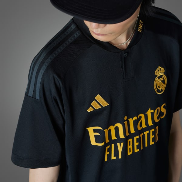 Real Madrid 23/24 adidas third jersey - Black/Yellow - IN9846