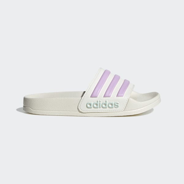 adidas Adilette Shower Slides - White | Free Shipping with