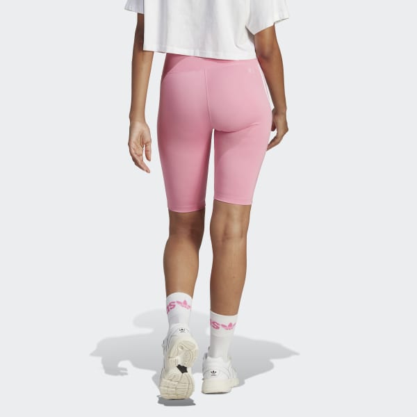 ADIDAS Women's High-Waisted Tight Fit Logo Leggings NWT Wild Pink SIZE:  LARGE