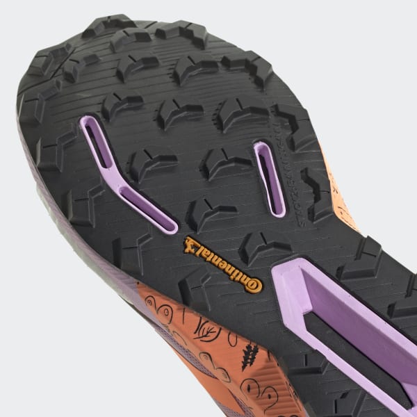 Purple Terrex Agravic Ultra Trail Running Shoes