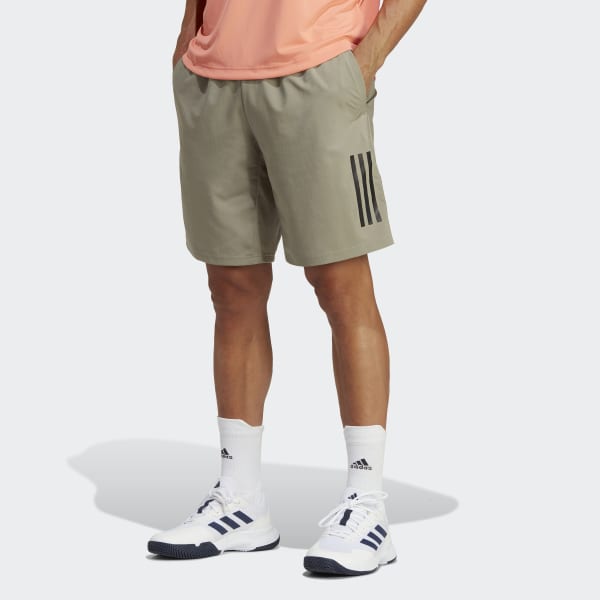Zielony Club 3-Stripes Tennis Shorts