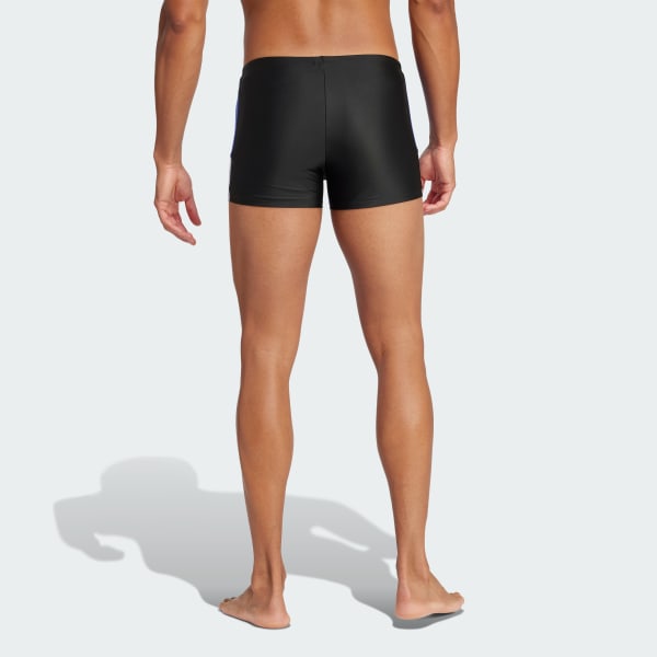 Schwarz Colorblock Swim Boxer-Badehose