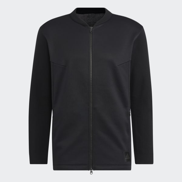 adidas コート ジャケット ファブリックミックス 長袖フルジップ