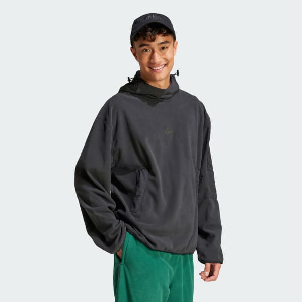 Negro Sudadera con capucha City Escape Polar Fleece