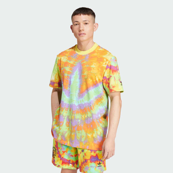 Yellow Tie-Dyed Short Sleeve Tee 2