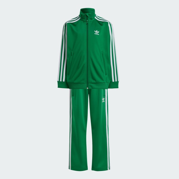 Green Adicolor Firebird Track Suit Kids