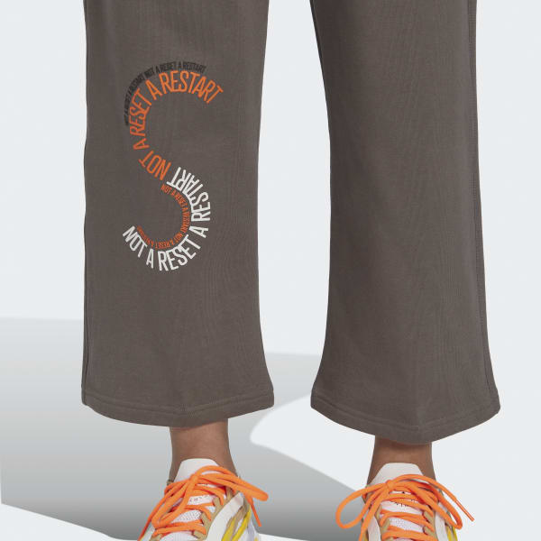 Nero Pantaloni da allenamento adidas by Stella McCartney Cropped BWC63