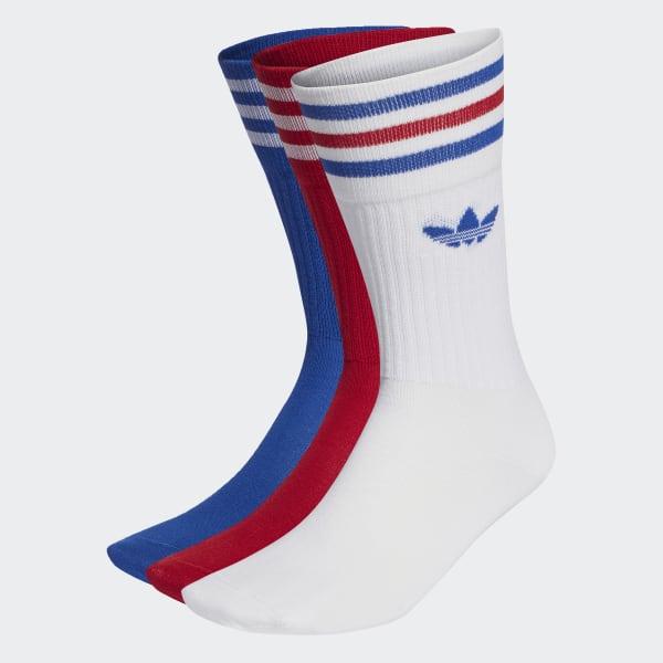 Blanco Medias largas Solid 3 Pares