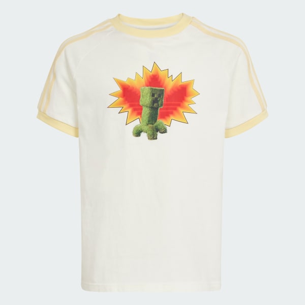 White adidas Originals x Minecraft Graphic Tee