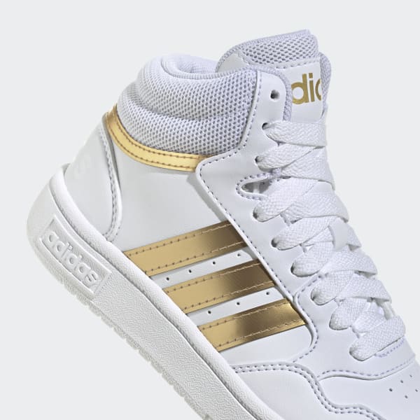 adidas Hoops Mid Lace Shoes White adidas Canada