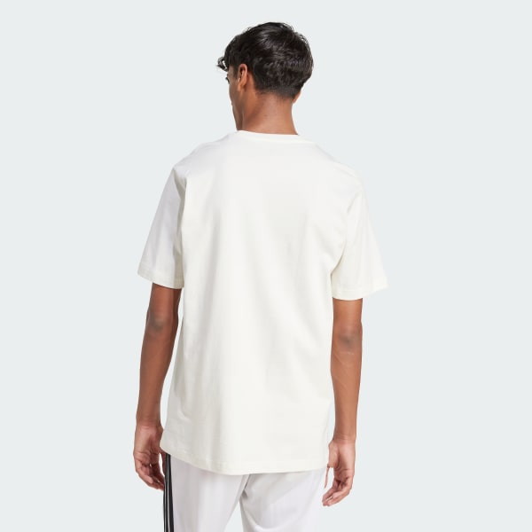 White Lounge Pastel Embroidery Graphic Tee