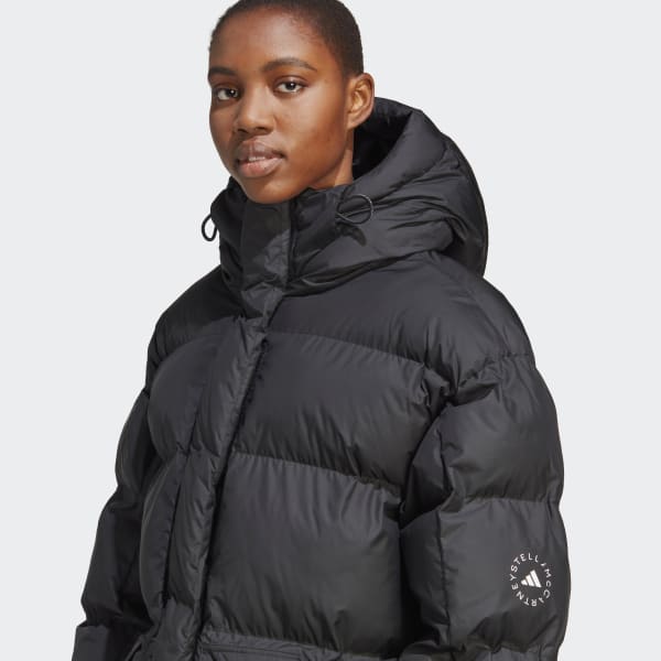 Sort adidas by Stella McCartney Mid-Length Padded Winter jakke