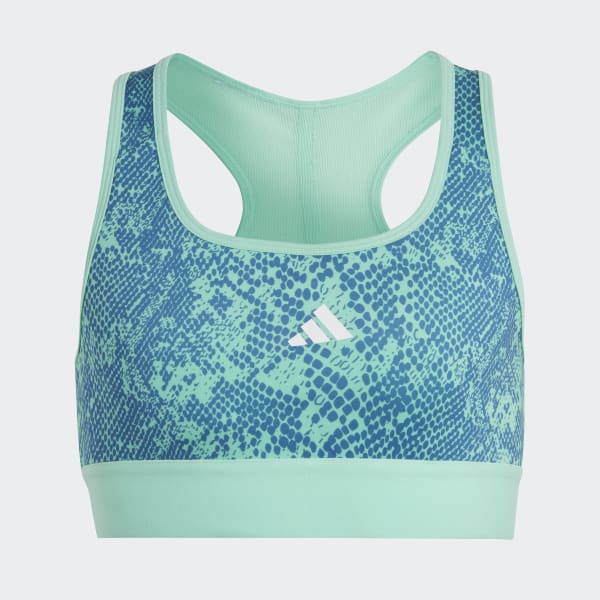 Grun AEROREADY PowerReact Animal Print Padded Sport-BH