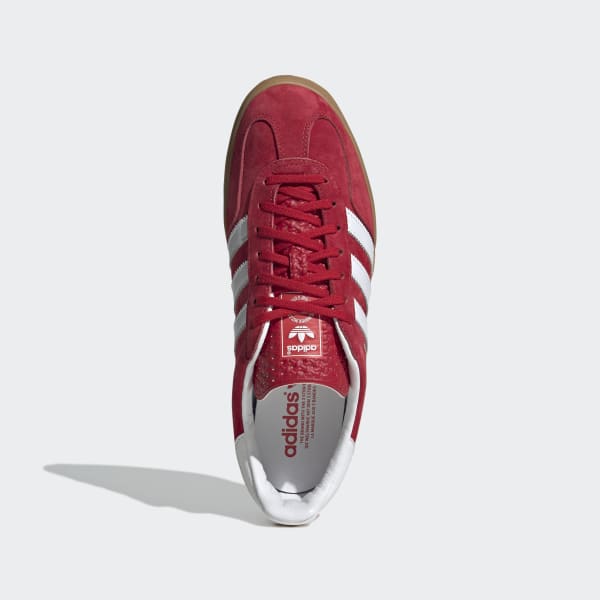 Adidas gazelle indoor trainers red/white cheap