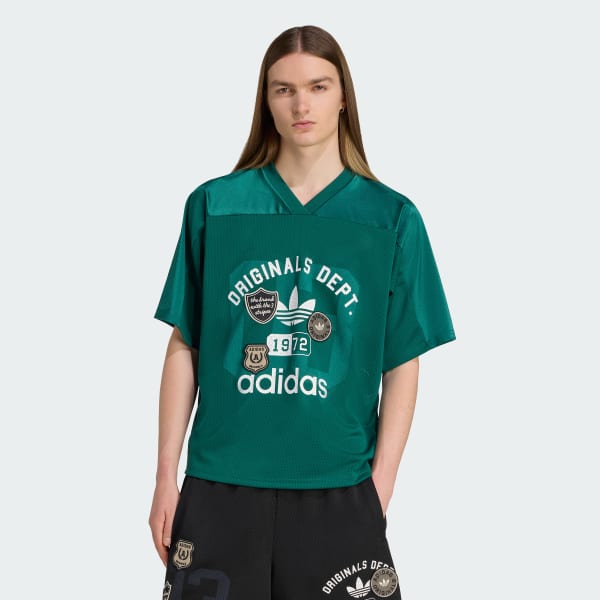 Green adidas Originals Dept. Graphic Mesh Jersey