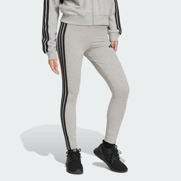Gri Essentials 3-Stripes Cotton Tayt